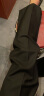 yhv西服套装男士修身青年面试西装商务正装纯色工装套装 1611黑二扣 170上衣31裤子 实拍图