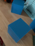 六鑫 10cm正方体  分米立方块 中小学数学立体几何体模型搭建几何体正方体几何教具棱长10厘米 10cm正方体蓝色 10个装 晒单实拍图