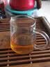 福容茶漏过滤网茶滤304不锈钢过滤器茶叶滤网泡茶茶具配件茶隔滤茶器 棕色玻璃茶漏套+圆韵公杯 实拍图