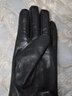 曼琪魅雅真皮手套男薄款女开车骑行短款触屏韩版简约时尚打孔透气羊皮手套 女款黑色【薄款】 L适合手掌偏大女士 实拍图