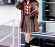 萝美酱百褶裙女春秋短裙jk制服小裙子学院风高腰时尚a字半身裙小个子 卡其常规款（抗皱西装面料） M 【建议95-105斤】 实拍图