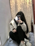 宇桥叙椰子鞋350满天星莆田男鞋休闲鞋女网面飞织透气情侣鞋子 须白满天星 38 运动鞋码 实拍图