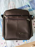 小安熊新款男斜挎包新款牛津布防泼水小包包韩版潮多层大容量男士包竖款 大号棕色 实拍图