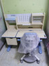 生活诚品 进口实木儿童学习桌椅套装儿童书桌写字桌小学生作业课桌可升降 ME7502(1.2米)+8503上下背椅蓝 实拍图