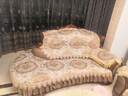 宝跃欧式沙发垫套装坐垫子四季通用防滑美式沙发罩巾全盖开口后靠背巾 芬尼迪/咖色 排序扶手巾50*60 实拍图