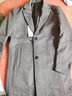 Mr.baidis2025高级感羊毛大衣男士秋冬过膝长款风衣中长款加厚呢子大衣外套 2155中长款斜口袋加棉灰色 衣长83-93CM 3XL /适合体重160-180斤 实拍图