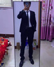 逐梦颜男士西装休闲韩版小西服春秋外套潮流痞帅气正装青年男士西服上衣 黑色【上衣】 2XL【145-160斤可穿】 实拍图