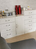 名范 斗柜简约现代床头柜实木斗柜卧室柜客厅储物柜收纳柜书房矮柜客厅抽屉柜 纯白4斗+储物柜 实拍图