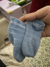 全棉时代 儿童袜子薄款夏季夏天薄袜婴儿袜子男童女童宝宝袜子棉袜透气 蔚蓝+白+天蓝（3双装 中筒袜)7.5cm 晒单实拍图