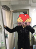 独束大码女装复古V领针织裙女秋冬新款胖mm收腰显瘦连衣裙 静谧黑 3XL 实拍图