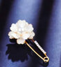 依特一字胸针防走光胸针珍珠高档胸花领口丝巾扣外套别针扣开衫配饰品 2号胸针 实拍图