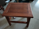 正冠红木家具非洲花梨（学名：刺猬紫檀）凳子小板凳新中式实木小方凳椅子换鞋家用矮凳 28*35*42cm【单张高方凳】 实拍图