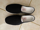 老美华 老北京千层底布鞋男艾草缓震三防刺绣网红潮鞋百搭 一脚蹬懒人鞋 黑色经典款 40 实拍图