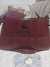 袋鼠【人气旗舰款】袋鼠中年女包妈妈包韩版简约大气斜挎包 酒红色+袋鼠手包卡包 实拍图
