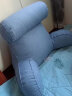 爱鹿特床头靠枕大靠背垫床上护颈护腰飘窗看书软包沙发抱枕靠垫枕可拆洗 深蓝色（棉麻混纺） 75*40*40CM（身高1.5-1.6m适用 实拍图