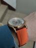 积优（JEAYOU）轻便运动表带橡胶表带适用浪琴康卡斯万国欧米茄海马300沛纳海宝珀百年灵帝舵豪利时万宝龙手表带 橙色 22mm 针扣 实拍图