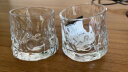 天喜（TIANXI）酒杯 玻璃威士忌啤酒洋酒杯XO烈酒杯白酒杯水杯套装创意冰川款180mL两只装 实拍图