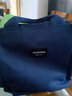QUEEN TRIP2022上班帆布手提袋女士手提包外出百搭母婴小拎包布袋子宝妈小包 藏蓝色 拉链款 实拍图