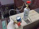 R22制冷剂家用空调加氟工具套装空调加制冷液雪种加氟利昂冷媒表 定频透明管套装+r22四瓶2000g 实拍图