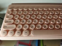 航世（BOW）K-610 无线键盘 炫彩复古键盘 笔记本电脑家用办公通用女生可爱小键盘 元气粉 实拍图
