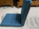 柴扉園（CHEERFUL GARDEN）柴扉园日式折叠椅懒人沙发座椅单人沙发椅床上靠背椅卧室飘窗座椅 001湖蓝色 中号102X42X10cm 实拍图