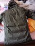 君羽户外羽绒服男中长款男士800蓬工装服派克服加厚防水鹅绒服D52071 橄榄色-男女款 L 推荐女136-150斤/男151-165斤 实拍图