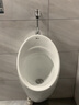 沃郎卫浴（WLOALG）日本一体感应小便斗家用小便器男挂墙壁挂式小便池卫浴陶瓷尿斗 C款手动小便器+排水配件 直排 实拍图
