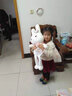 憨憨猪兔子玩偶小白兔兔毛绒玩具公仔布娃娃女孩睡觉抱枕生日礼物女生 粉色花布兔 80厘米 实拍图