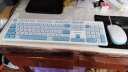 联想（Lenovo）异能者有线键鼠套装 键盘鼠标套装 小新 拯救者笔记本电脑无线鼠标 全尺寸键鼠套装  KM300s 蓝白 晒单实拍图