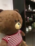 吉吉熊（JIJIXIONG）布朗熊公仔可妮兔玩偶毛绒玩具韩国2米布娃娃网红大抱熊送女友床 红条纹毛衣款 1米4 晒单实拍图