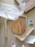 家逸（JIAYI）实木凳子小板凳餐凳椅子高矮凳休闲登子餐厅櫈子圆凳家用可叠放 原木色 实拍图