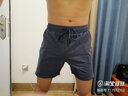 SOSOLEMON速干运动短裤男薄款弹力沙滩越野网球马拉松拉链口袋跑步短裤男 灰色（轻薄冰丝裤） L 实拍图