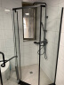 箭牌（ARROW） 淋浴房黑色钻石型浴室干湿分离不锈钢玻璃隔断家用玻璃门平开门 1000*1200 不锈钢【2399】现货 实拍图