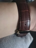 比握特真皮表带牛皮手表带男女蝴蝶扣配件适用天梭浪琴DW小米华为gt4 棕带棕线【玫瑰金自动扣】 22mm 实拍图