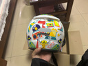 坦克摩托车头盔3C四分之三盔T536四季防风B.Duck电动车安全帽男女 白色摩登【童趣】【彩色镜片+透明镜片】 L（建议头围56-58cm） 实拍图