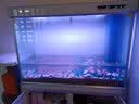 森森（SUNSUN）鱼缸水族箱含鱼缸客厅大型玻璃缸办公室龙鱼生态缸自循环水族箱 时尚款底滤1.0m长 36宽 靠墙(黑白灰) 实拍图