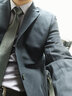 海派浩宇 西服套装男士商务休闲新郎结婚礼服修身西装职业装正装伴郎外套 1690藏青色 2XL (180) 实拍图