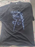 栢斐荻短袖T恤男新款休闲百搭夏季大码宽松五分袖ins港风学生嘻哈短袖潮 C17  黑色 3XL 实拍图
