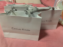 century kindle【配送证书】小ck双环项链女白贝母锁骨链玫瑰金环环相扣吊坠送女 【高贵黑】钻石罗马双环项链 实拍图