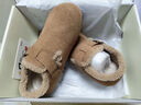 星期六女童勃肯鞋加绒儿童鞋2024冬季新款女儿二棉单鞋毛毛鞋 驼色 34  实拍图