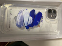 英恺达 适用苹果12手机壳iphone12保护套全包防摔男女款创意防摔保护壳透明彩绘蓝天白云 实拍图