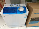 海飞（haifei）10公斤半自动双缸双桶尔波轮洗衣机大容量老人家用宿舍出租房半自动双桶洗衣机洗脱一体 蓝色 实拍图