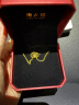 周大福母亲节礼物复古双环ins黄金项链(工费560)45cm约5.2gF217317 实拍图