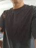 真维斯（Jeanswest）夏季短袖t恤男士新款宽松大码胖子体恤潮流纯棉圆领半袖衫 深灰色 2XL (推荐160-180斤) 实拍图