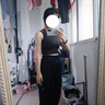 范斯蒂克 高强度运动内衣女防震跑步大胸显小前拉链健身训练背心 黑色 FBF2217301 L (建议105-120斤) 实拍图