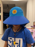 Lemonkid遮阳帽儿童防晒帽户外儿童太阳帽男女童夏季防紫外线沙滩帽渔夫帽 星际蓝狮子【皮标】 帽围58cm【建议11岁以上】 实拍图