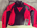 DAINESE/丹尼斯 AIR CRONO 2 TEX夏季骑行摩托车通风透气赛车机车骑士服 77F/黑红 52 实拍图
