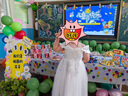 安妮优儿（Anneyol）女童礼服裙洋气公主婚礼花童婚纱裙儿童主持人走秀生日钢琴演出服 白色 150 实拍图