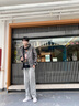 浪古夹克男士春秋冬季外套男装工装褂子羽保暖绒服加厚棉衣服仿冲锋衣 黑色加绒 XL(125-140斤) 实拍图