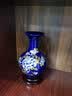 傲世景德镇陶瓷器新中式青花瓷水培插花瓶工艺品客厅摆件博古架装饰品 和为贵三叶荷（配木质底座） 实拍图